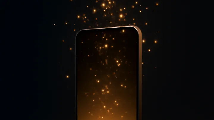 RKELITE COM Modern phone with glowing screen